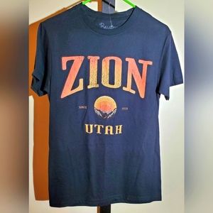Zion Utah National Park Adult Unisex Short Sleeve T-Shirt